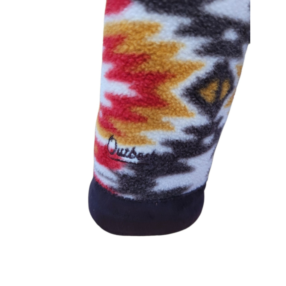 Outback Trading Company Southwestern Print Quarter Zip Bella Henley Pullover MD - Picture 8 of 11